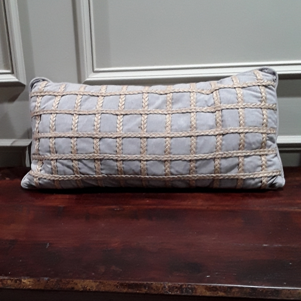 Decorative Gray Toss Pillow